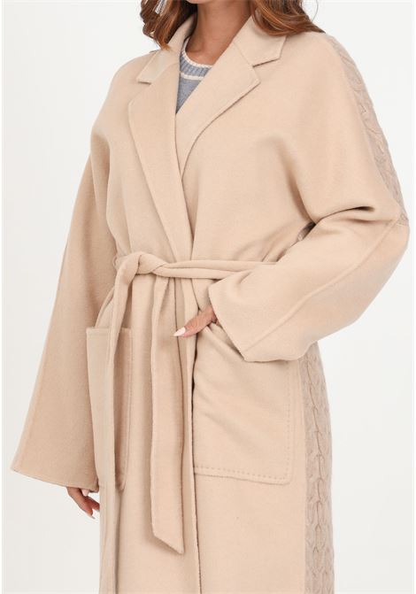 Cappotto lungo beige in misto lana da donna VICOLO | Cappotti | TR0020RU09