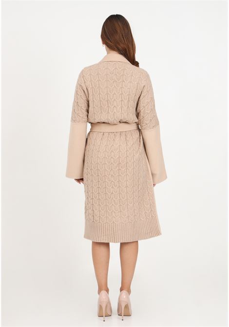 Cappotto lungo beige in misto lana da donna VICOLO | Cappotti | TR0020RU09