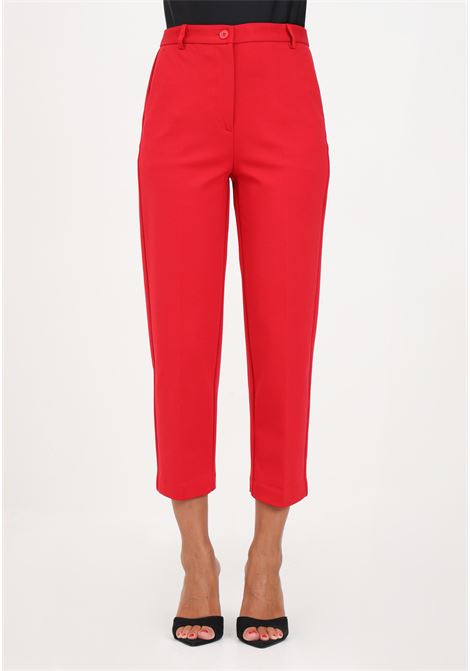 Elegant red trousers for women VICOLO | Pants | TR0257RU 35