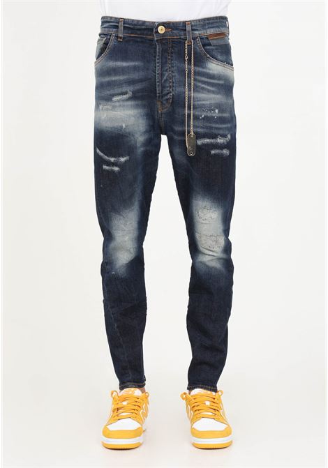 Denim jeans with chain for men YES LONDON | Jeans | XJ3104.