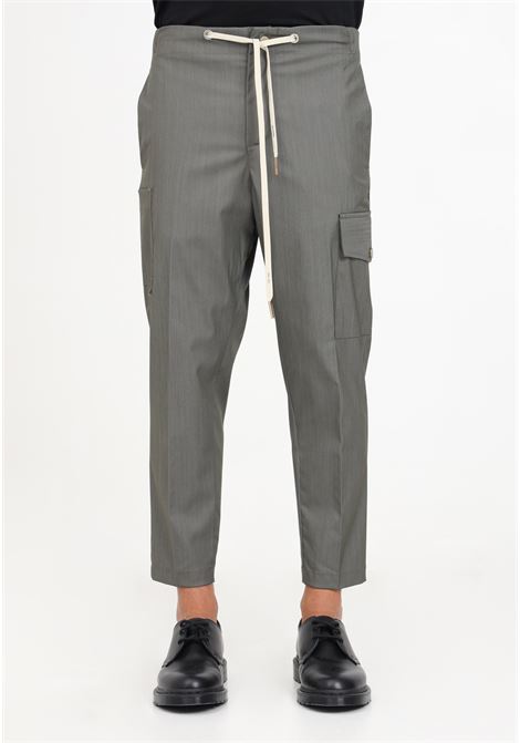 Pantaloni grigi con tasconi da uomo YES LONDON | Pantaloni | XP3199MASTICE