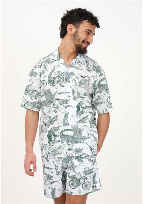 Men's Lacoste X Netflix White Casual Shirt LACOSTE | Shirt | CH9323C50