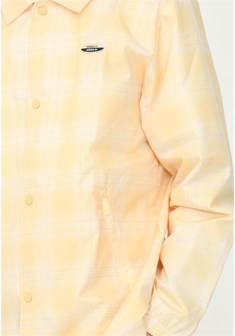 Giacca giallo da uomo con stampa quadri ADIDAS | HC9474.
