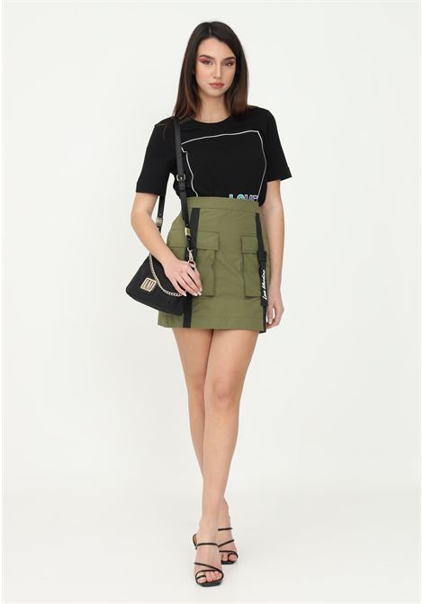 Green women's skirt by love moschino with pockets on the front LOVE MOSCHINO | Skirts | WGF0780T245AR48