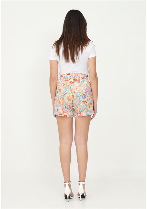 Shorts love moschino multicolor da donna con risvoltino LOVE MOSCHINO | Shorts | WO17481T287A0012