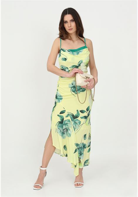 Women's pinko dress with flower print PINKO | Dress | 1G17SL-Y7SKHS4