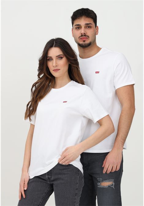 T-shirt casual bianca per uomo e donna con patch logo LEVI'S® | T-shirt | 56605-00000000