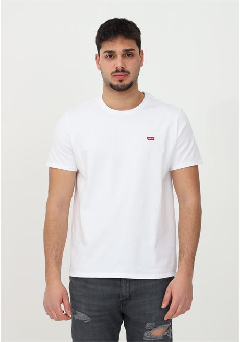 White casual t-shirt for men and women with logo patch LEVI'S® | T-shirt | 56605-00000000