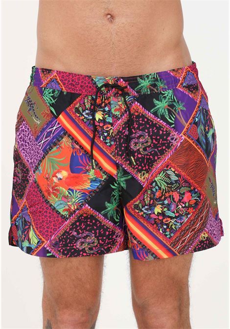 Adlib Style patterned multicolor men's beach shorts 4GIVENESS | Beachwear | FGBM2608ADLIB STYLE