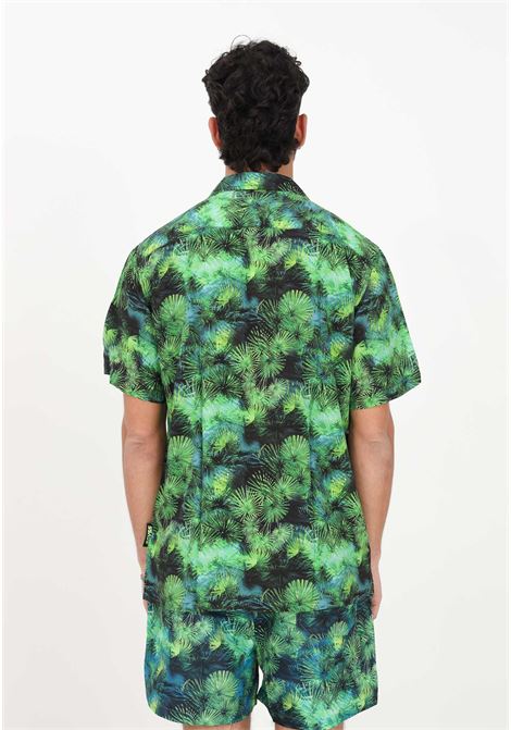 Green casual shirt for men with Green Tropic pattern 4GIVENESS | Shirt | FGCM2628GREEN TOPIC