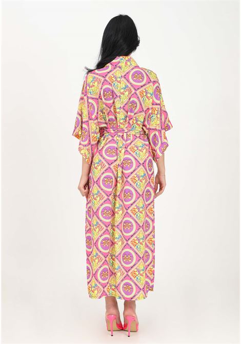 Multicolor women's kimono with Opulent Geometric pattern 4GIVENESS | FGCW2410200