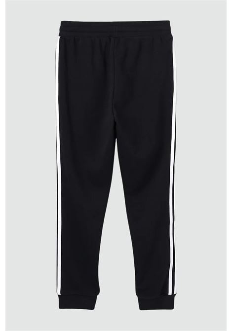 Black 3-Stripes sports trousers for boys and girls ADIDAS | Pants | DV2872.