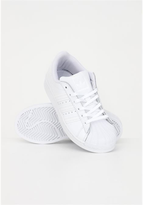 Sneakers sportive Superstar bianche per bambino e bambina ADIDAS | Sneakers | EF5395.