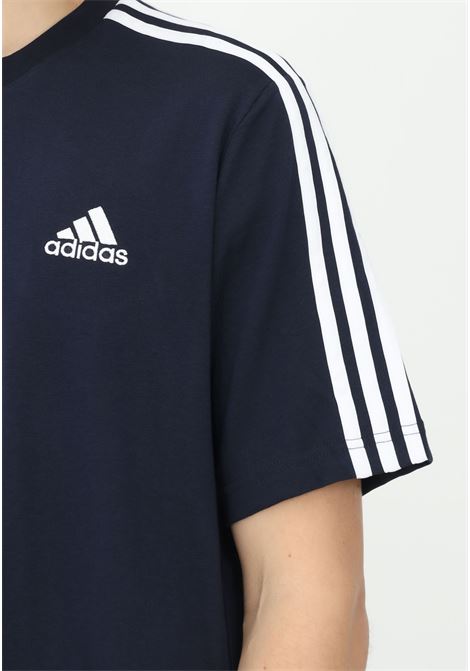Men's blue 3-stripes essentials t-shirt ADIDAS | T-shirt | GL3734.