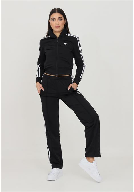 Black adidas sport women's trousers with contrasting side bands ADIDAS | GN2819.