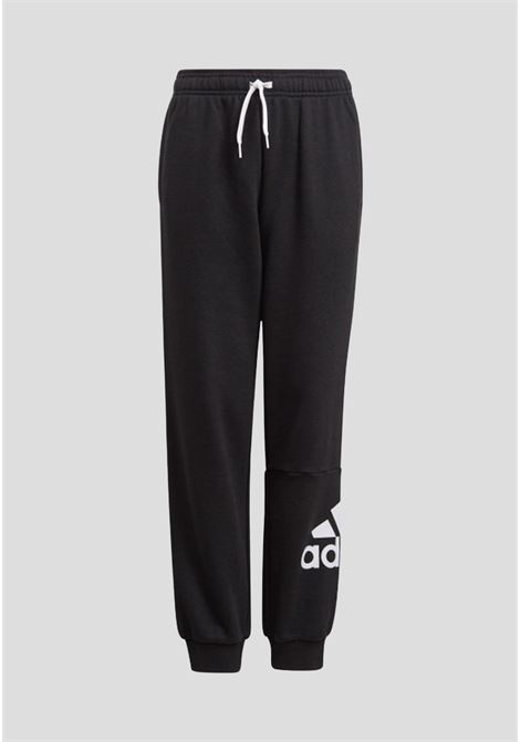 Essentials French Terry Girls' and Boys' Black Sports Pant ADIDAS | Pants | GN4033.