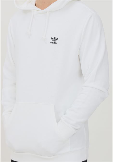 Hoodie loungewear trefoil essentials white for men with hood ADIDAS | Sweatshirt | GP0931.