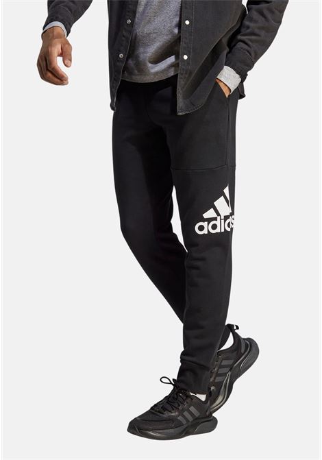 Pantalone sportivo Essentials French Terry nero da uomo ADIDAS | Pantaloni | HA4342.