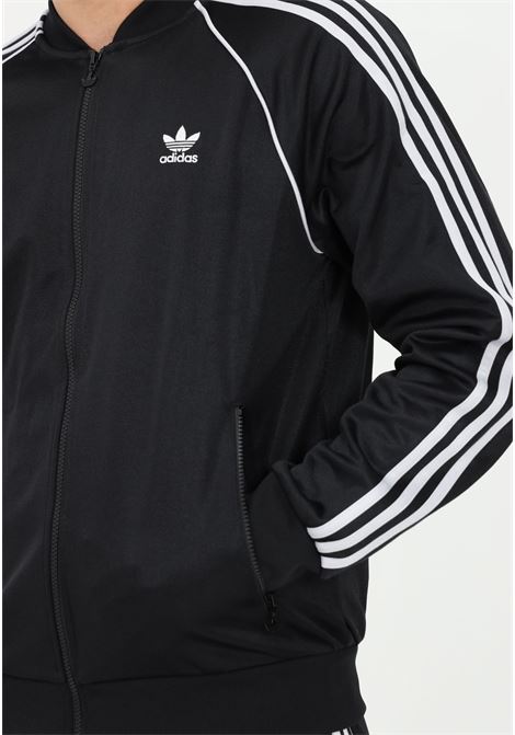 Men's black zip sweatshirt adicolor classics sst high shine track jacket ADIDAS | HC1930.