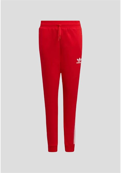 Red 3-stripes sports trousers for boys and girls ADIDAS | Pants | HD2037.