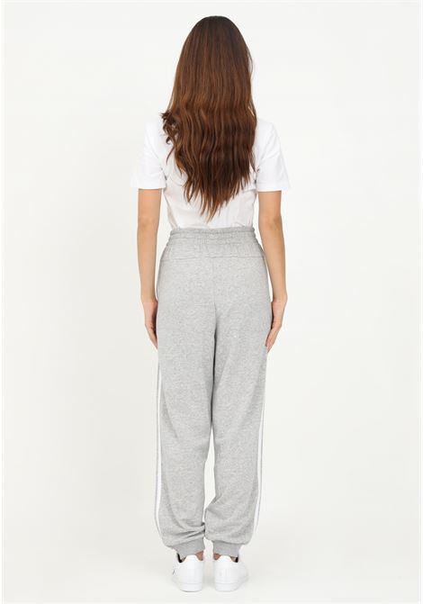 Gray sporty trousers for women with wide cut ADIDAS | HD4304.