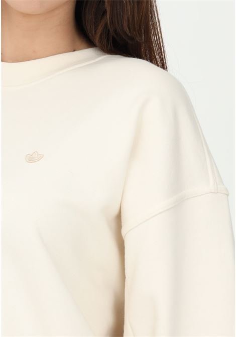 Beige no-dye oversized adicolor sweatshirt for women ADIDAS | HE0377.