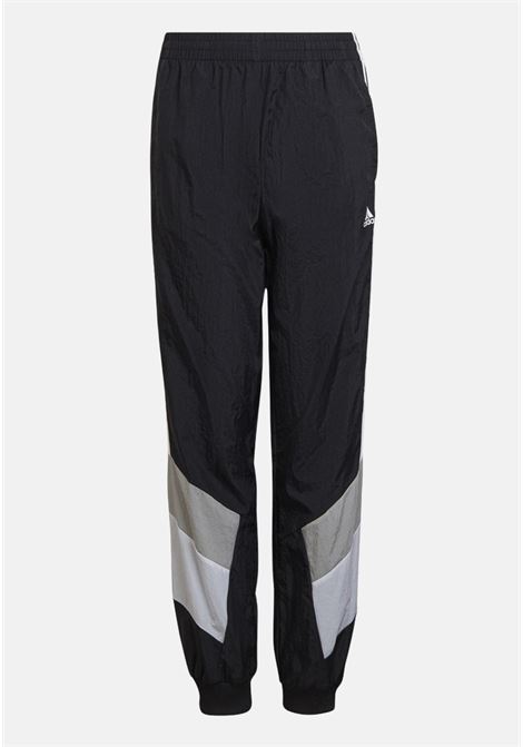 Black color block boy and girl sport pant ADIDAS | Pants | HF1857.