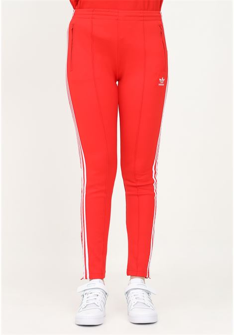 Track pants rosso da donna ADIDAS | HF1992.