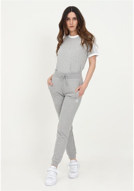 Adicolor essentials slim gray trousers for women ADIDAS | HF7501.