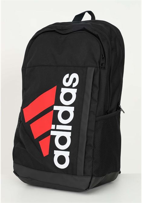 Black backpack for men and women with logo print and pockets ADIDAS | Backpack | HI5993.