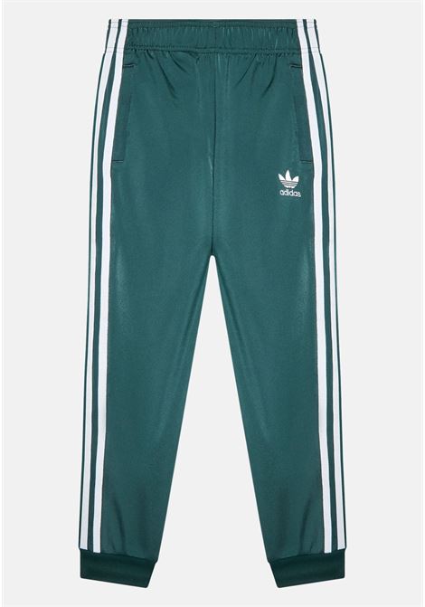 Green sports trousers for boys and girls ADIDAS | HK0331.