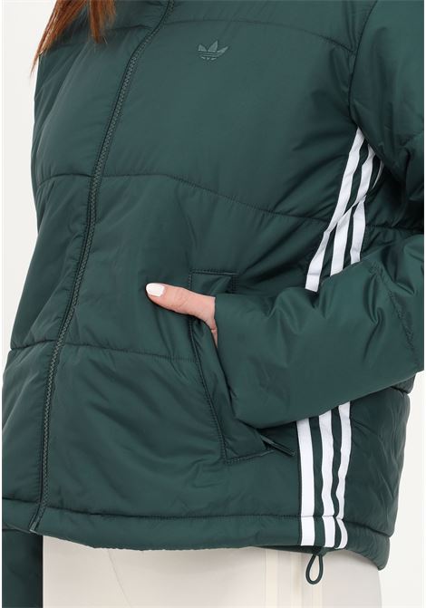 Short green down jacket for women ADIDAS | HK5254.