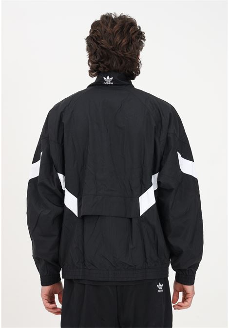 Felpa con zip nera da uomo Track Jacket Adidas Rekive ADIDAS | HK7322.