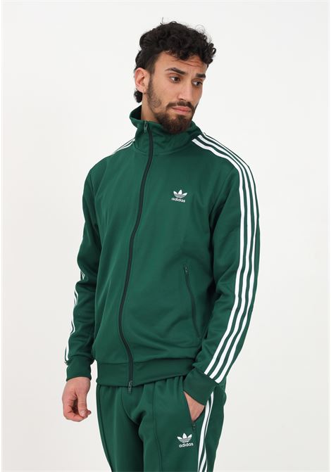 Green men's sweatshirt with zip Adicolor Cassics Beckenbauer ADIDAS | IA4777.