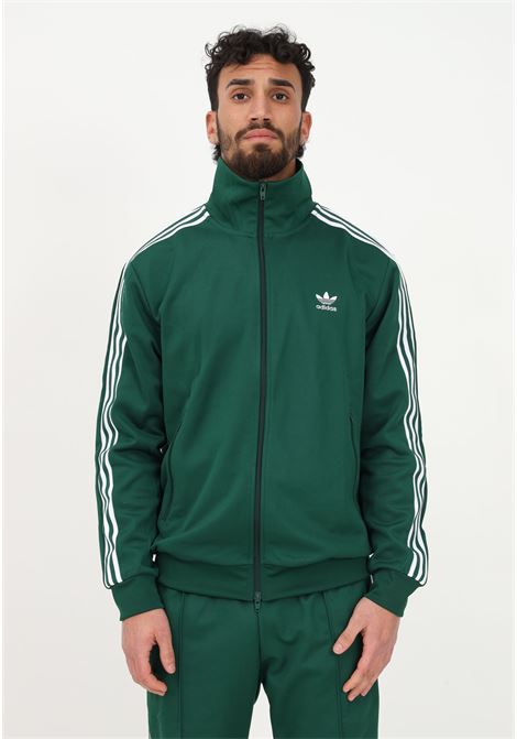 Green men's sweatshirt with zip Adicolor Cassics Beckenbauer ADIDAS | IA4777.
