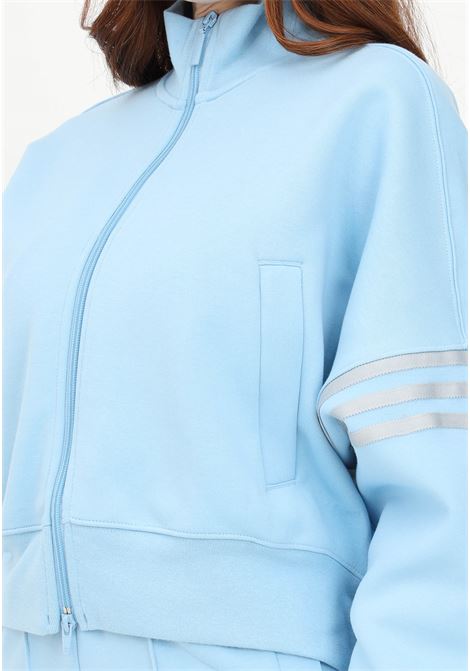 Women's light blue zipped sweatshirt ADIDAS | IB7315.