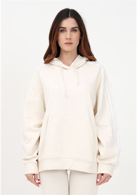 Butter sweatshirt for women with hood and logo details ADIDAS | IB7453.