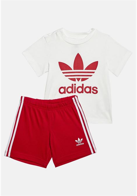 Red Trefoil outfit for newborn ADIDAS | IB8639.