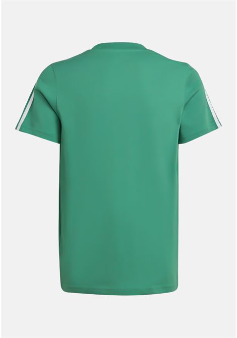 T-shirt sportiva Essentials 3-Stripes verde per bambino e bambina ADIDAS | T-shirt | IC0606.