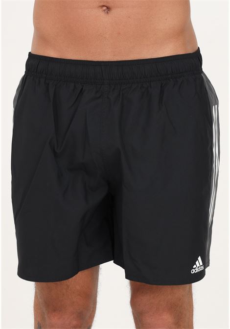 3-Stripes Colorblock black men's swim shorts ADIDAS | Beachwear | IC2247.
