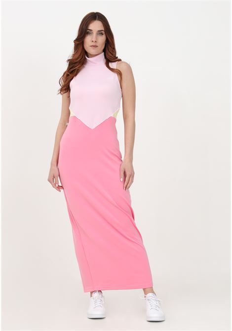 Women's Pink Long Dress Tank Dress ADIDAS | IC5368.