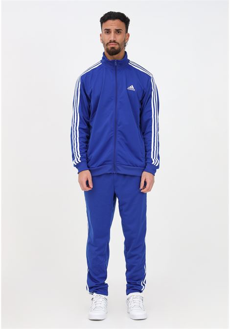 Tuta sportiva blu da uomo Basic 3-Stripes French Terry ADIDAS | Tute | IC6761.