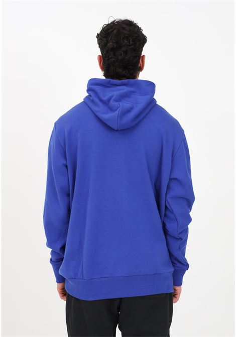 Men's Essentials French Terry Big Logo Blue Hoodie ADIDAS | Sweatshirt | IC9366.