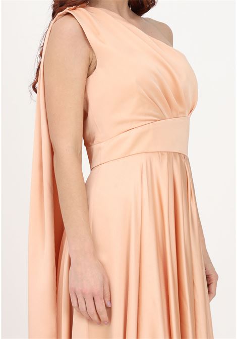 Peach pink long dress for women ALMA SANCHEZ | Dress | AGNES-STRAMONTO
