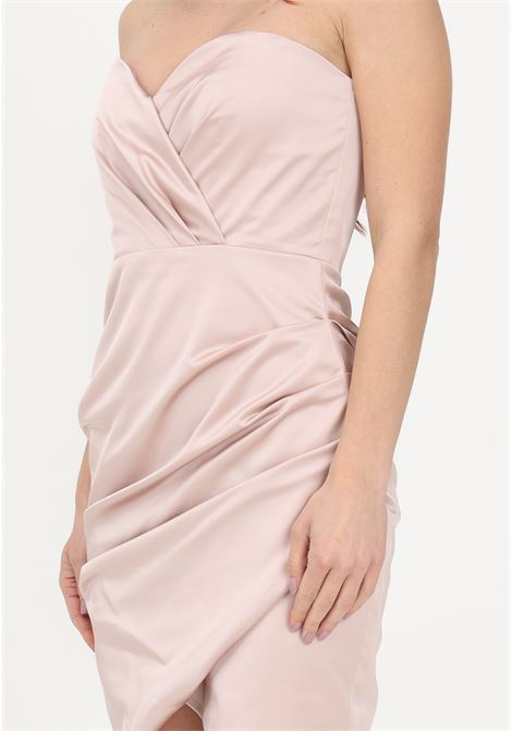 Pink short dress for women with removable tail ALMA SANCHEZ | Dress | ANGIE-HSNUDE