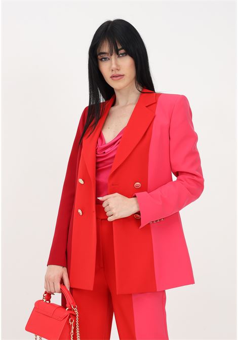 Elegant multicolor women's jacket with logoed buttons ALMA SANCHEZ | Blazer | JAZMIN-TRUBINO