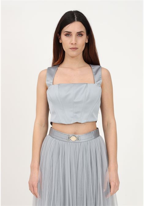 Elegant gray top for women ALMA SANCHEZ | Top | TABE-HSPOLVERE