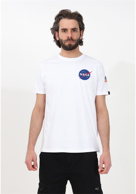 T-shirt casual bianca da uomo Alpha Industries Space Shuttle ALPHA INDUSTRIES | T-shirt | 17650709