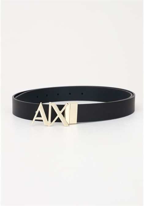 Black and blue reversible belt for men and women with AX buckle ARMANI EXCHANGE | Belt | 951017CC50571820