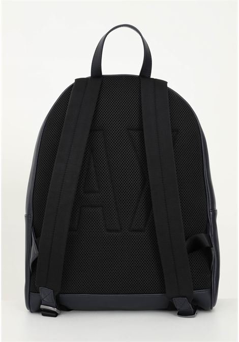 Blue men's and women's backpack with logo and front zip ARMANI EXCHANGE | Backpack | 952387CC83000335